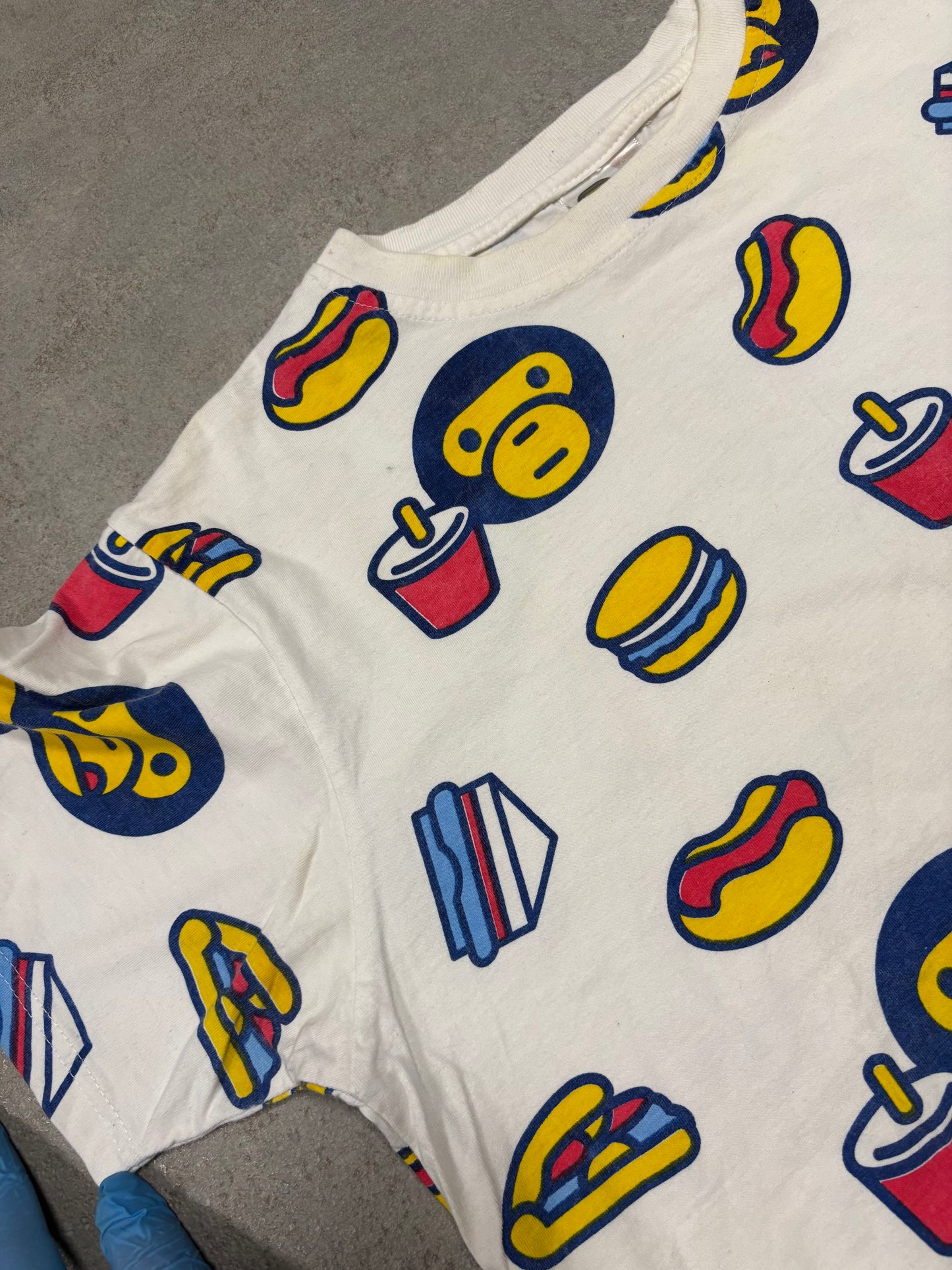 Camiseta Estampada Baby Milo Bape 00s Vintage - L