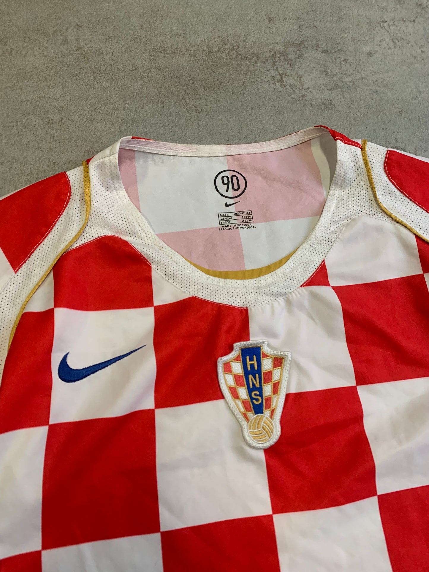 Camiseta Fútbol Vintage Nike Croacia 2004 Kit - L