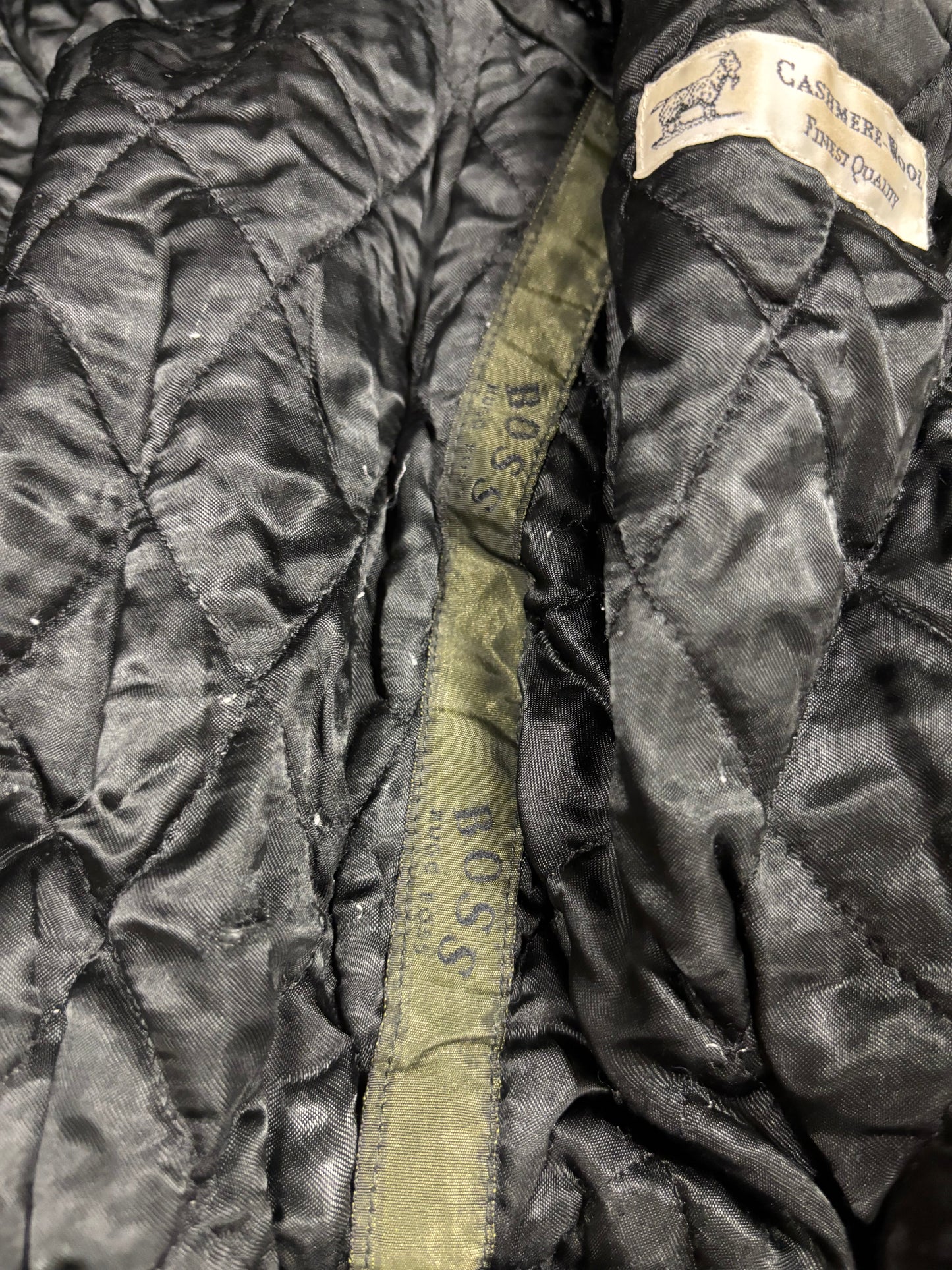 Chaqueta Bomber Cashmere Hugo Boss 90s Vintage - L