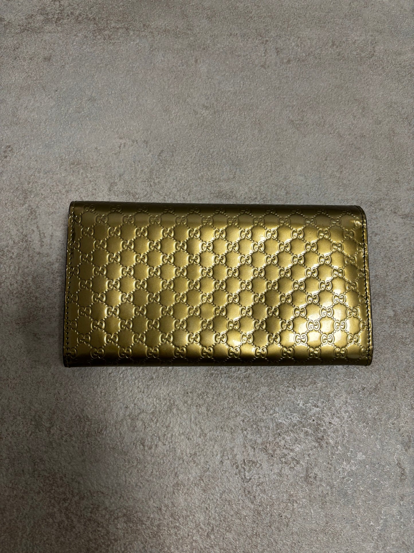Cartera Charol Gucci ‘Guccissima’ Long Wallet 00s Vintage