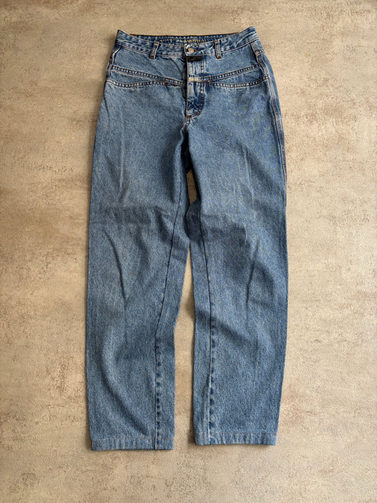Pantalones Vaqueros Rectos Marithé François + Girbaud 90s Vintage - S