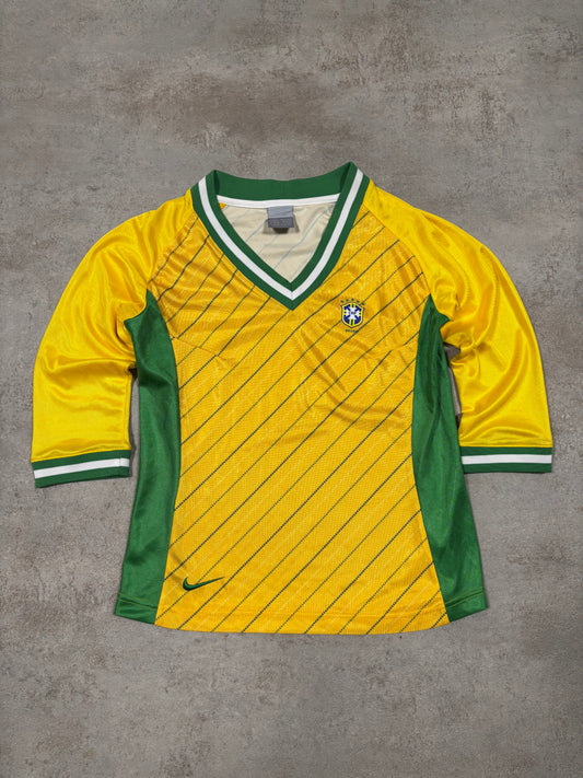 Top Manga 3/4 Nike Brasil 2005 Vintage - M Woman