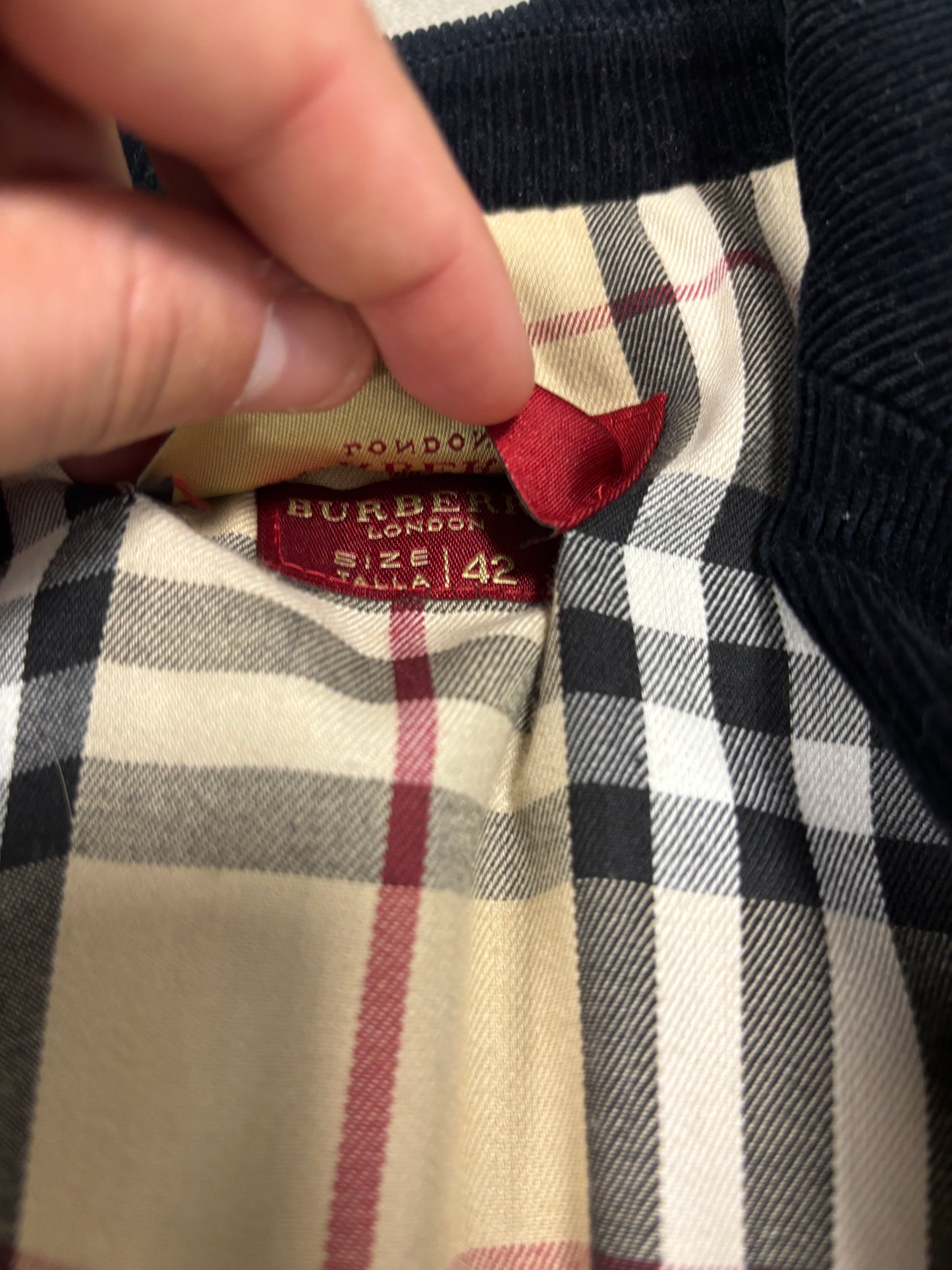 Chaqueta Blazer Pana Burberry 00s Vintage - M Woman