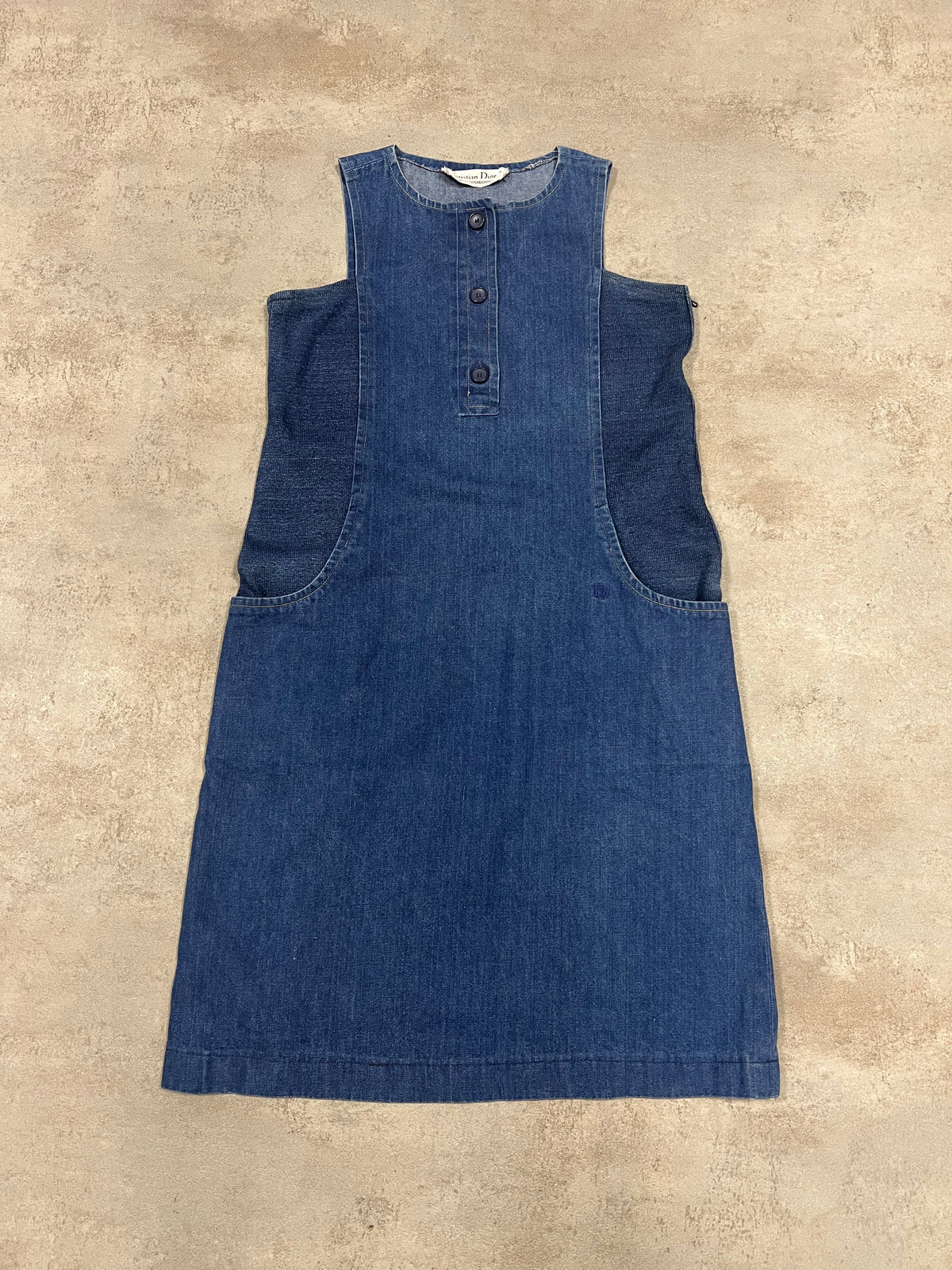 Vestido Largo Vaquero Vintage Christian Dior ‘Tricots et Coordonees’ 80’s - L (W)