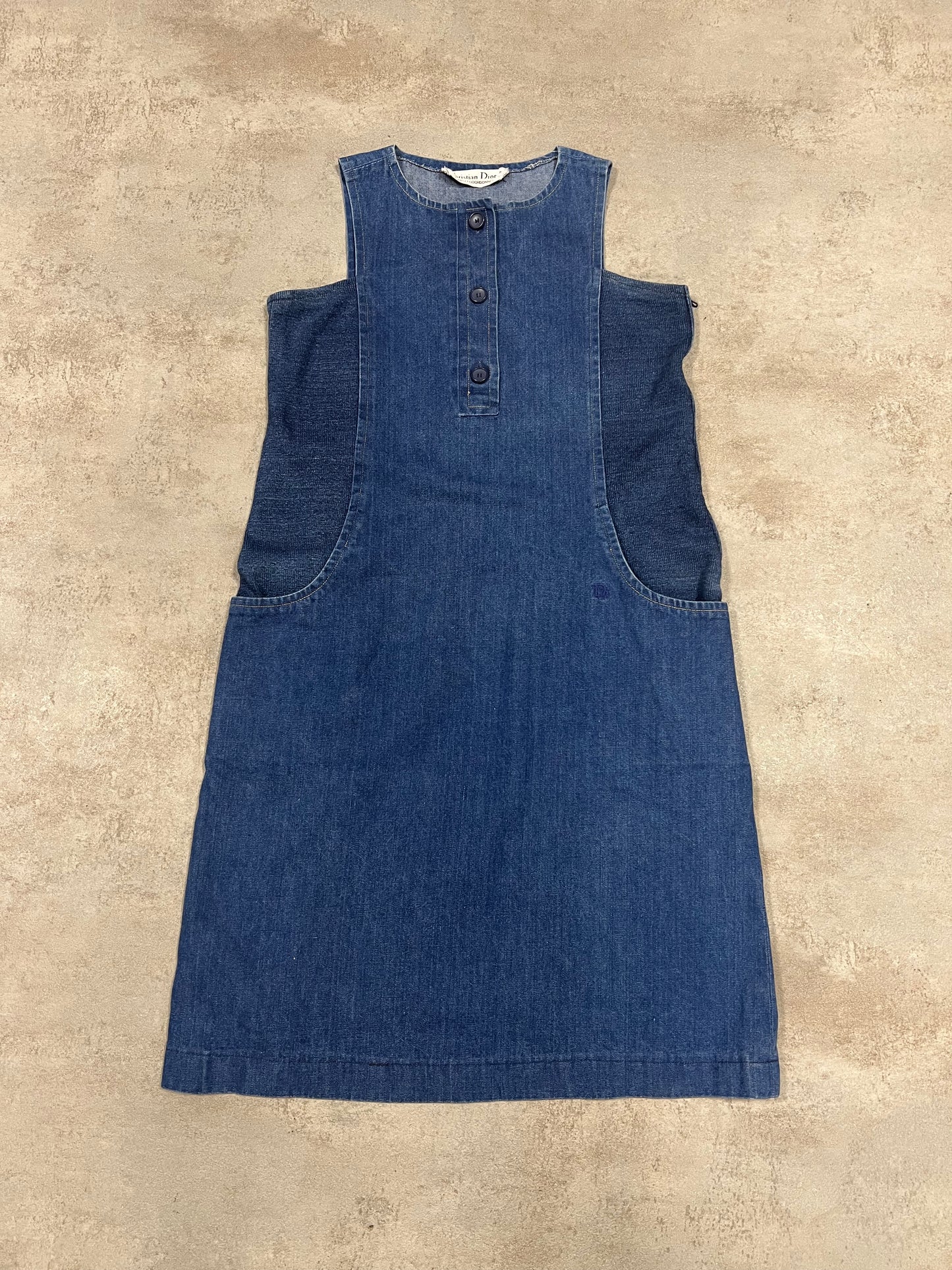 Vestido Largo Vaquero Vintage Christian Dior ‘Tricots et Coordonees’ 80’s - L (W)