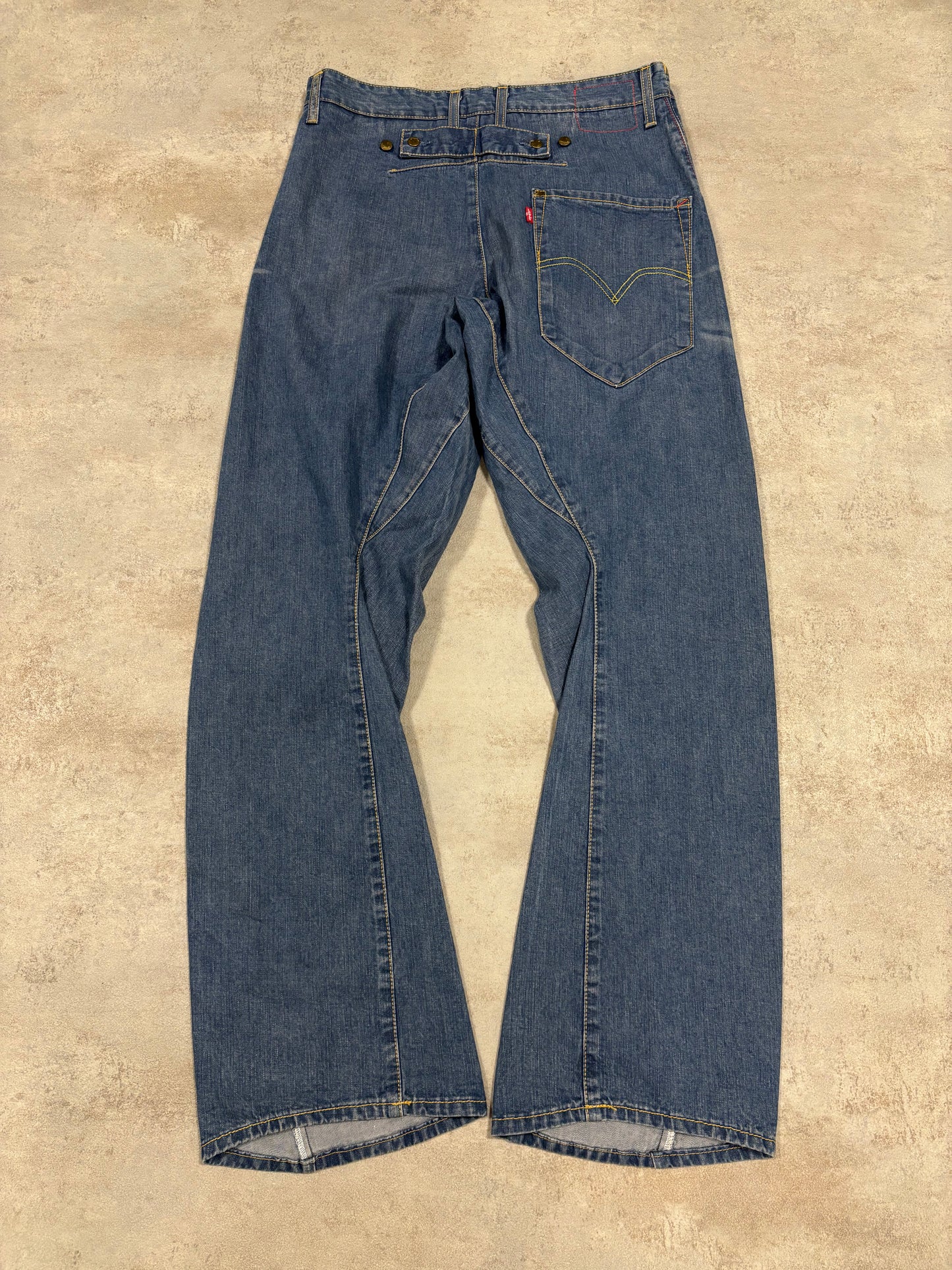 Pantalones Rectos Asimétricos Levi’s Engineered 00s Vintage - L