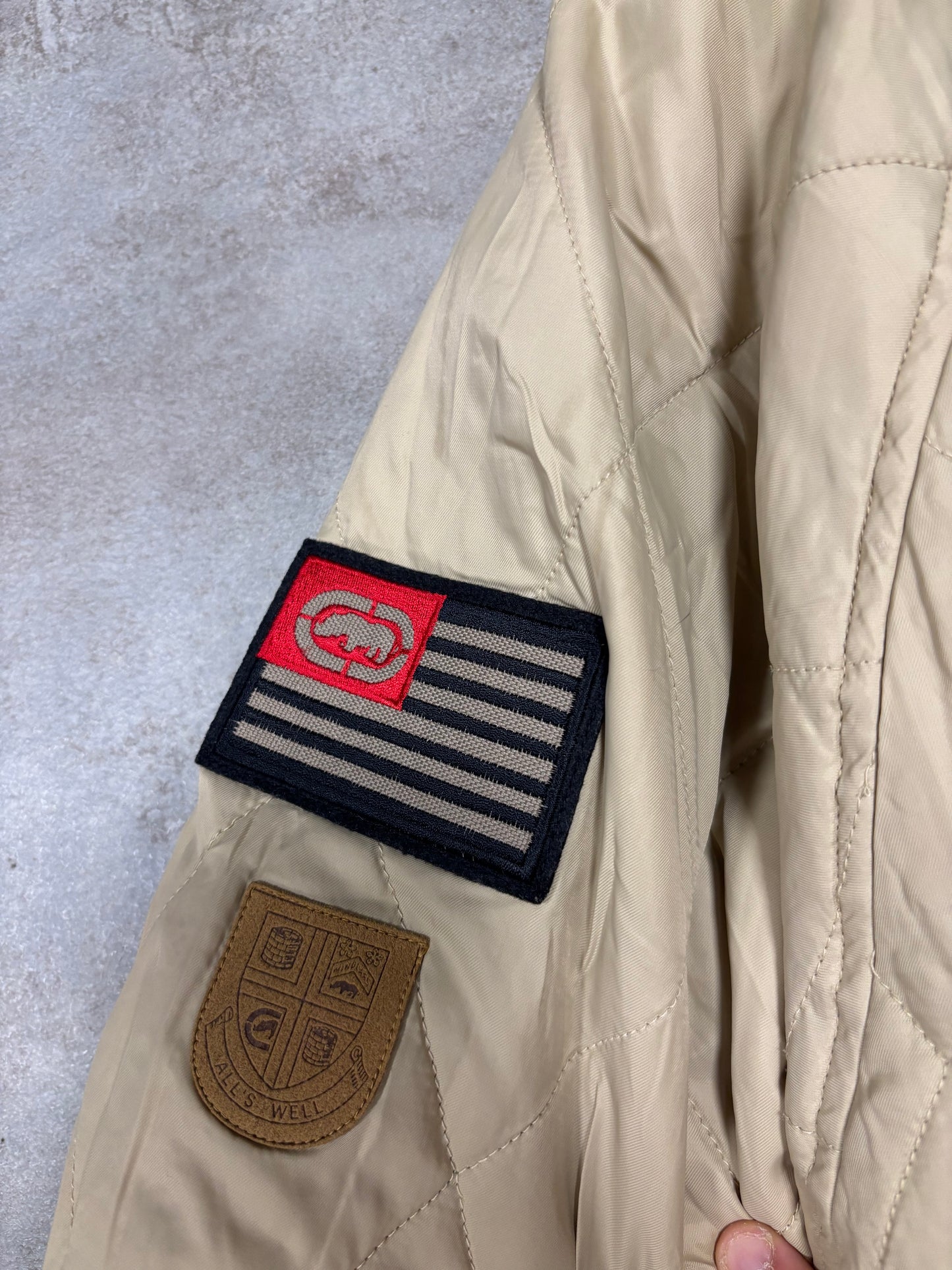 Chaqueta Hip Hop Sample Reversible Bomber Ecko Unltd 90s Vintage - L