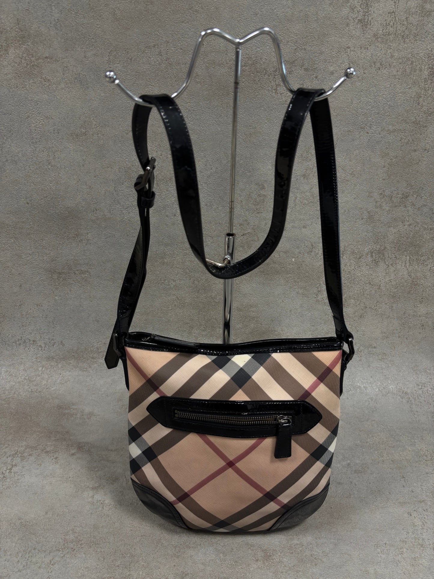 Bolso De Hombro Burberry Supernova ‘Nova Check’ 00s Vintage