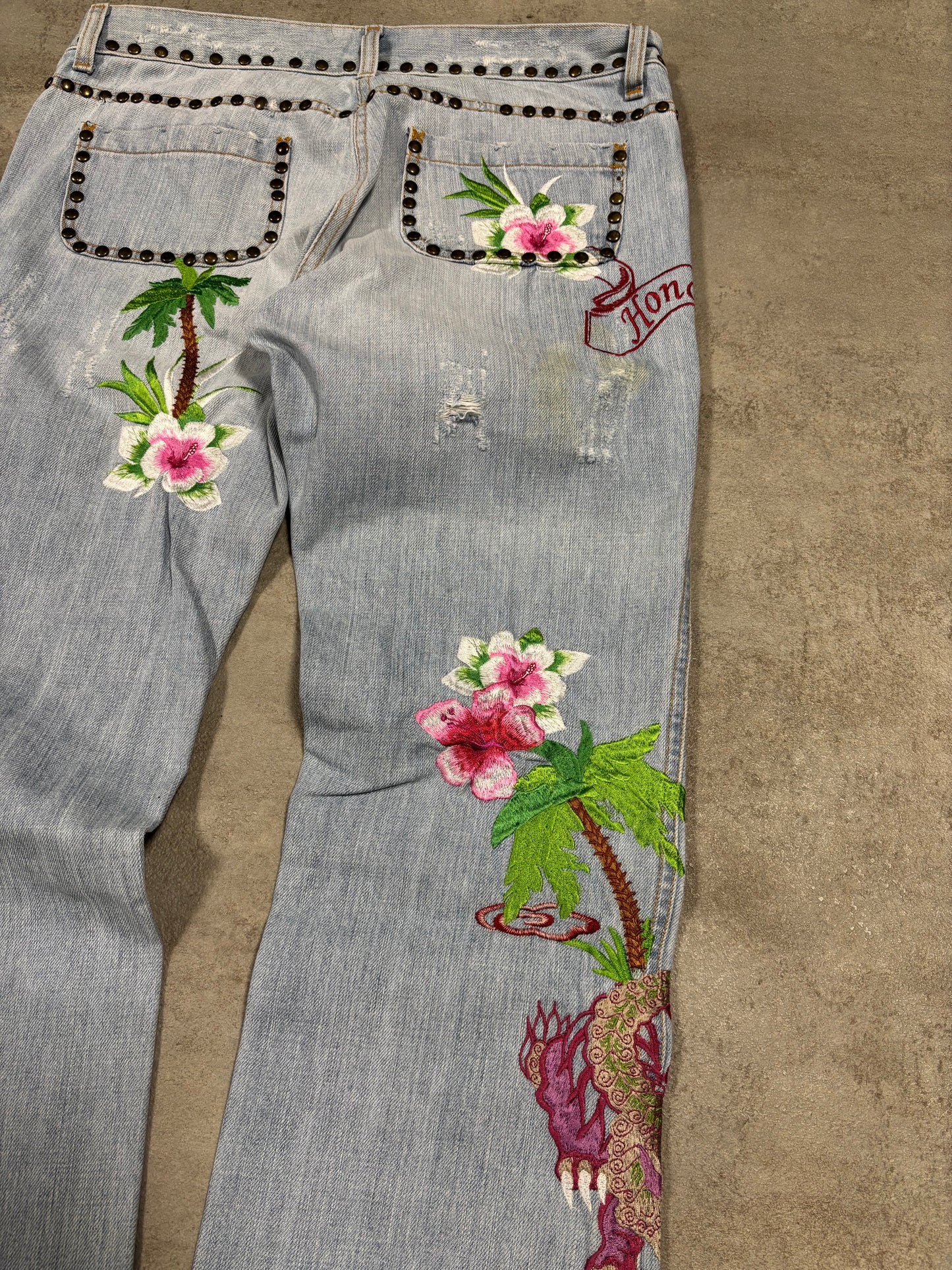 Pantalones Tiro Bajo Dolce & Gabbana ‘Honolulu’ SS/2005 Vintage - M Woman