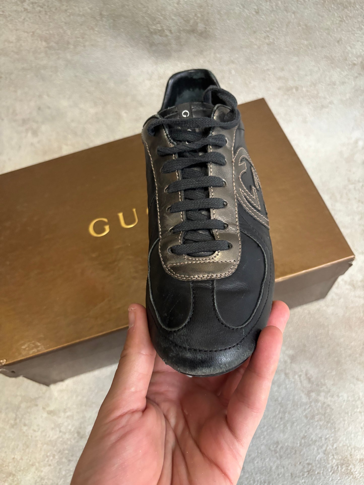 Zapatillas Deportivas Leather Gucci 00s Vintage With OG Case - 37