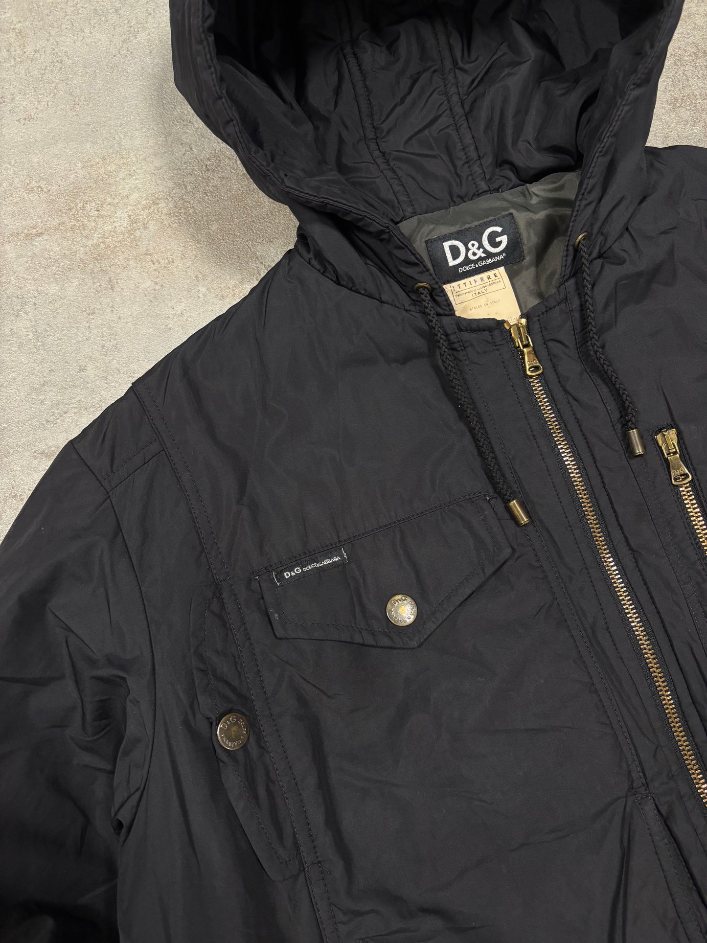 Chaqueta Bomber Cargo Dolce & Gabbana A/W2003 Vintage - M