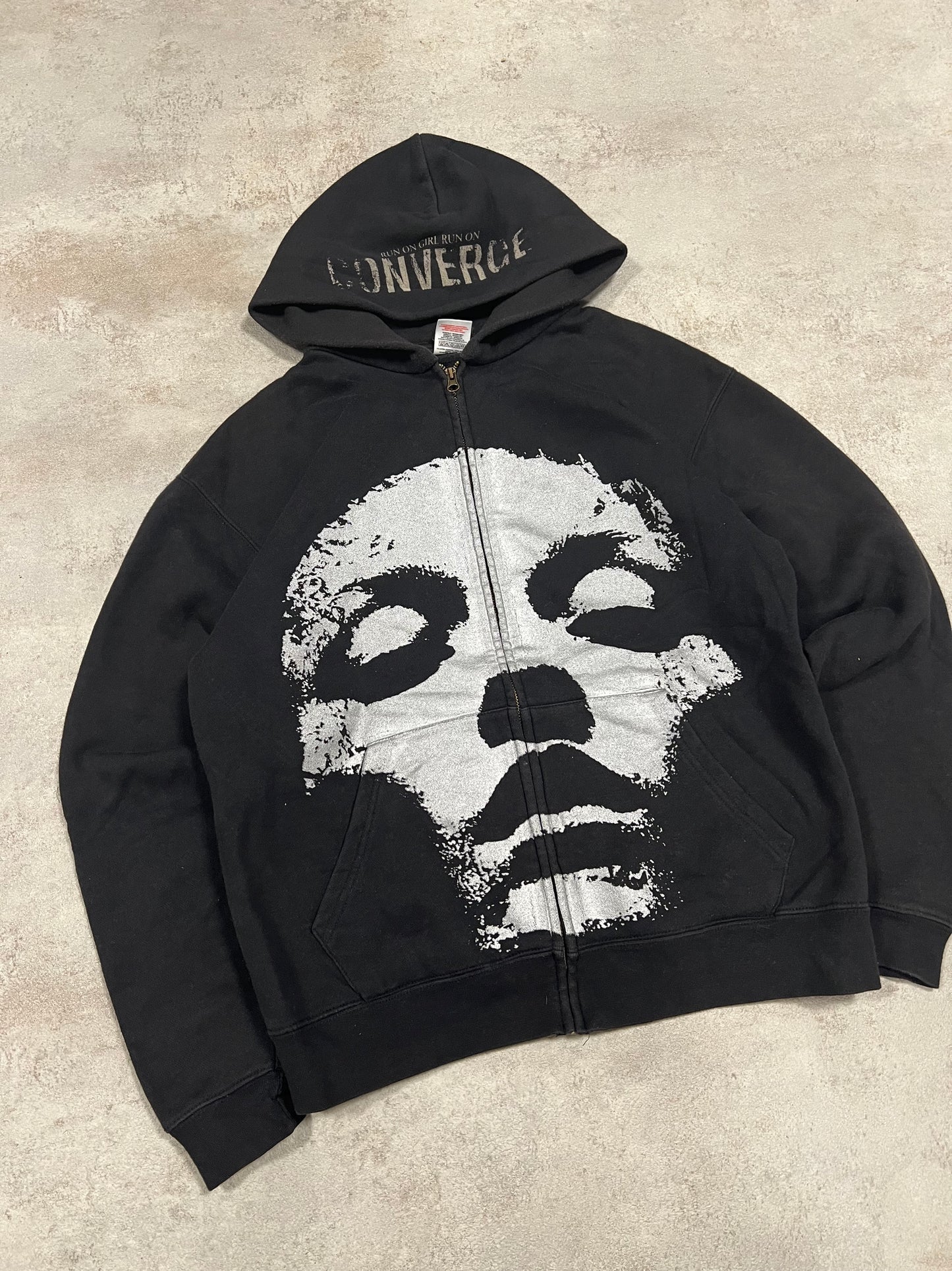 Sudadera Vintage Converge 2004 ‘Run on a girl run on’ - M
