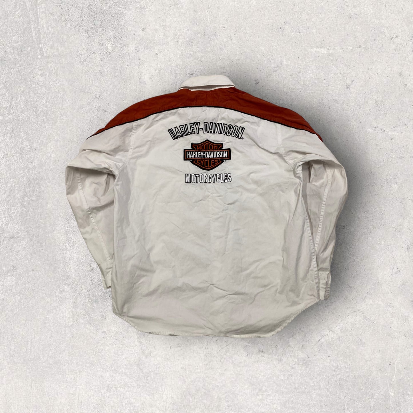 Camisa ‘All Embroidered’ Harley Davidson 00s Vintage - M