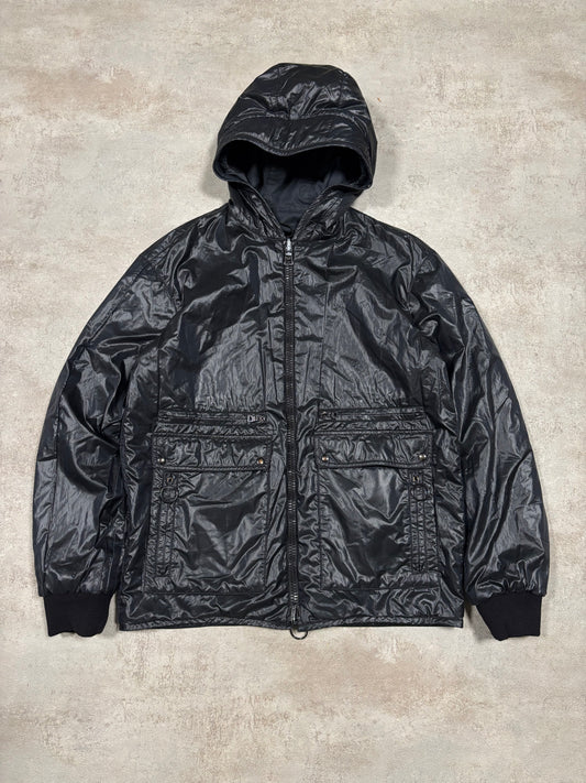 Chaqueta Reversible Hooded Cargo Multi Zip Prada 00s Vintage - M