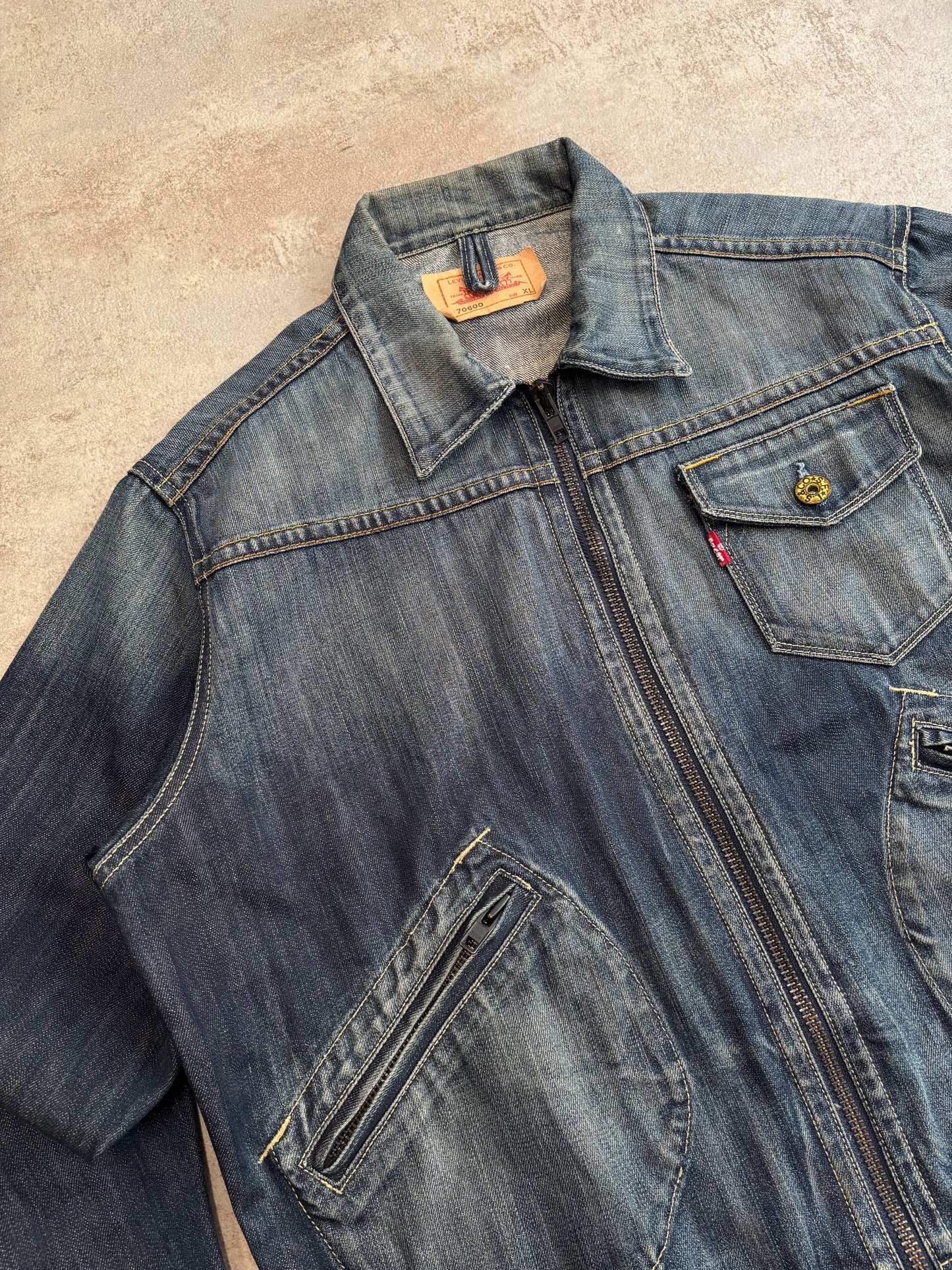 Chaqueta Denim Levi’s 70600 Multipocket 00s Vintage - M