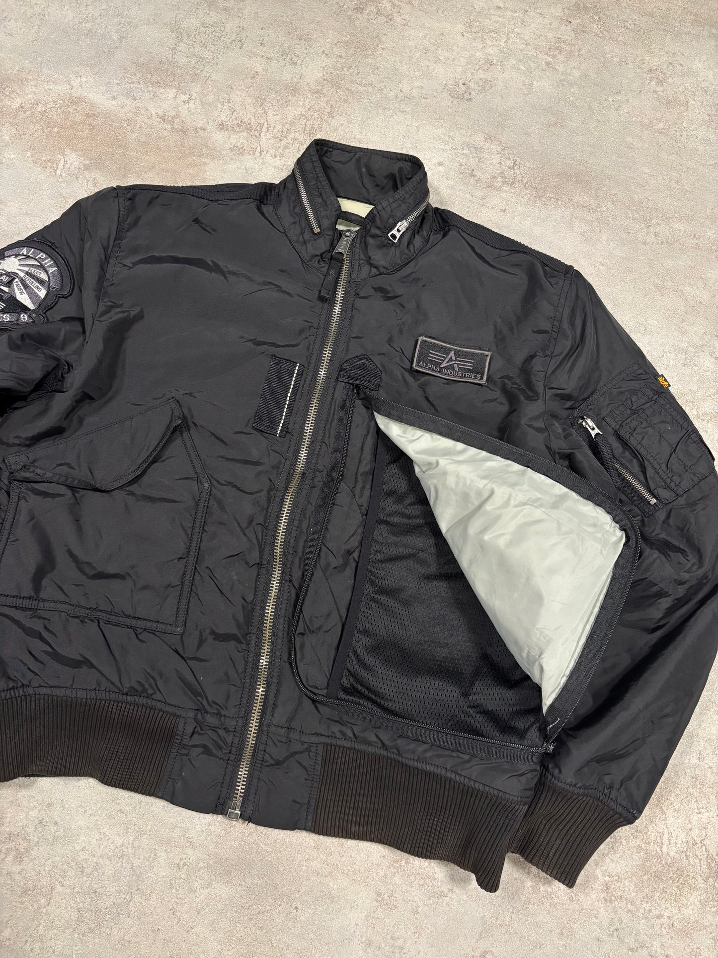 Chaqueta Bomber Engine ‘Pocket’ Cargo Alpha Industries 00s Vintage - XL