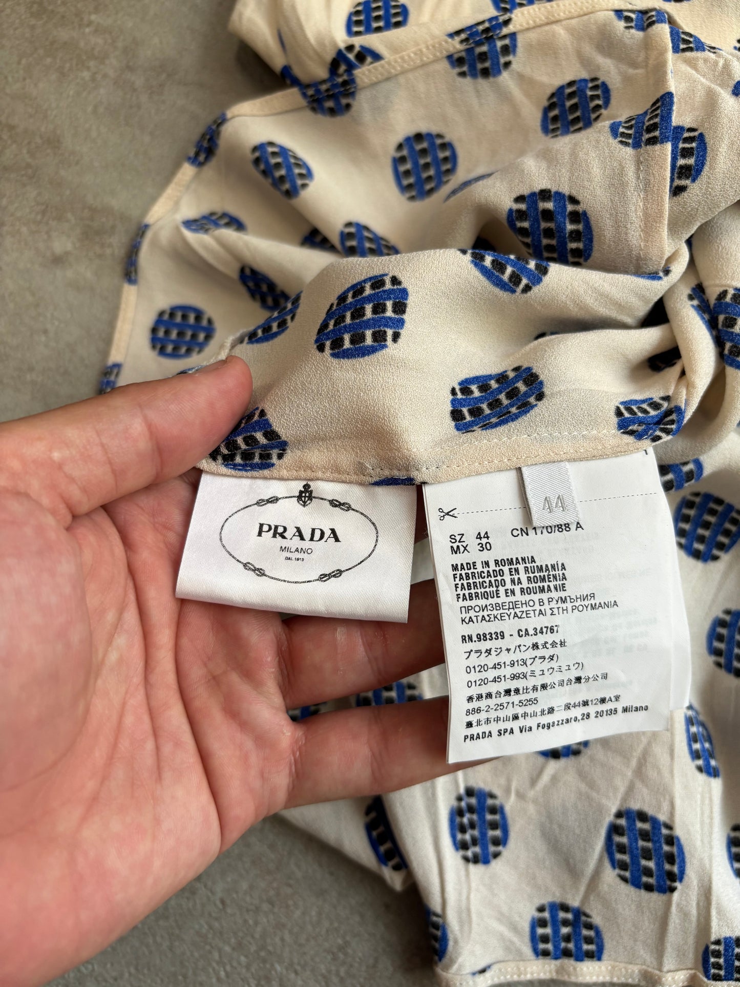 Blusa Estampada Prada - M