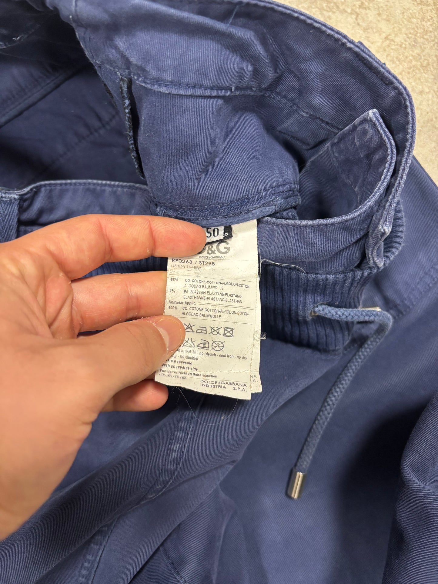 Pantalones Cargo Ajustables Dolce & Gabbana 00s Vintage - L