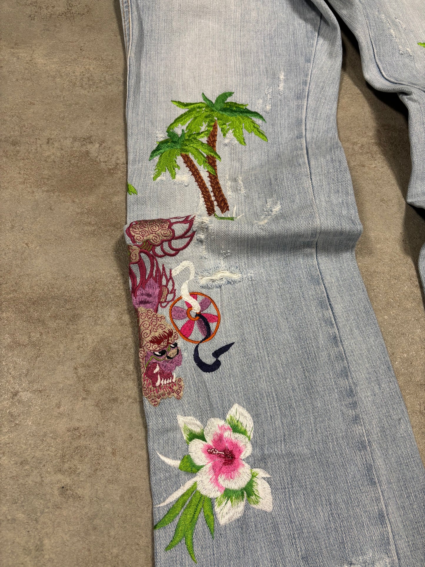 Pantalones Tiro Bajo Dolce & Gabbana ‘Honolulu’ SS/2005 Vintage - M Woman