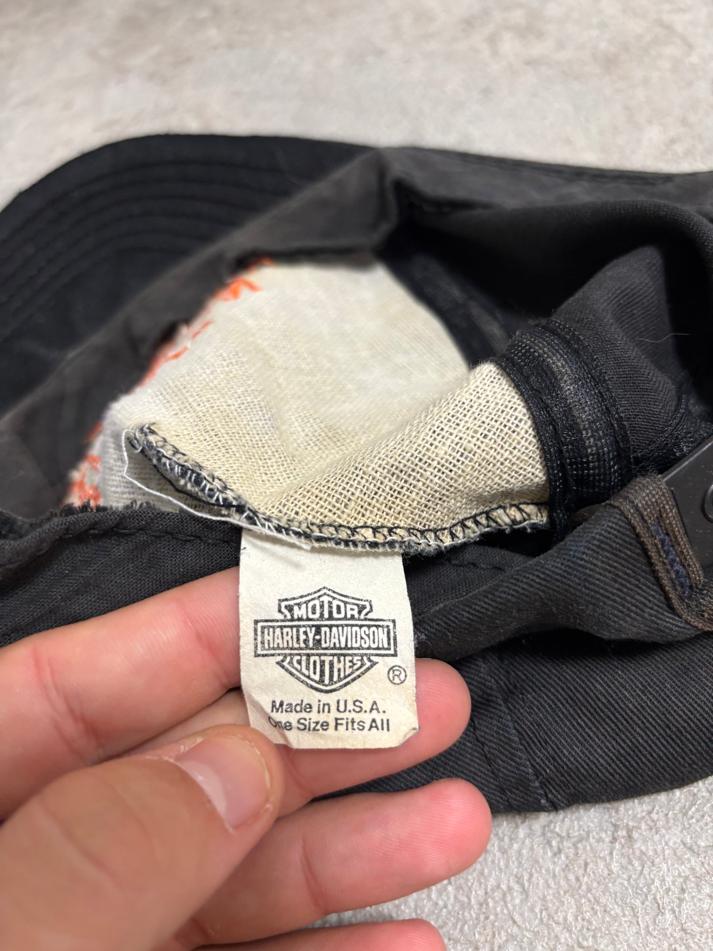 Gorra Unstructured Harley Davidson 90s Vintage