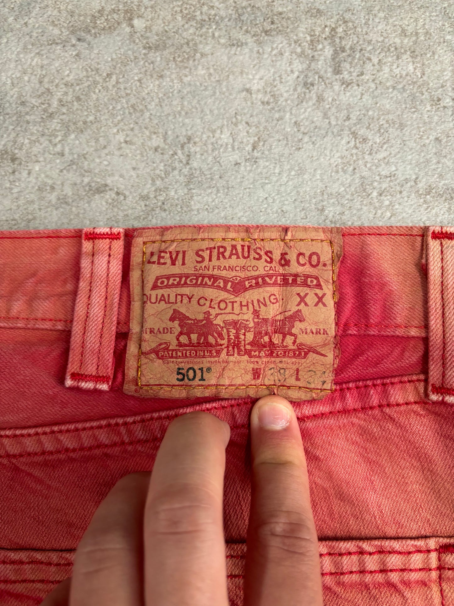 Pantalones Levis 501 ‘Perfect Sun Faded’ 00s Vintage - L