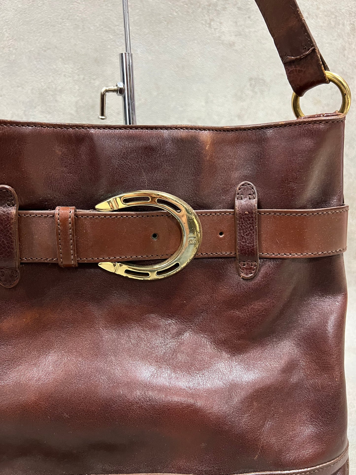 Bolso Cuero Vintage Ralph Lauren