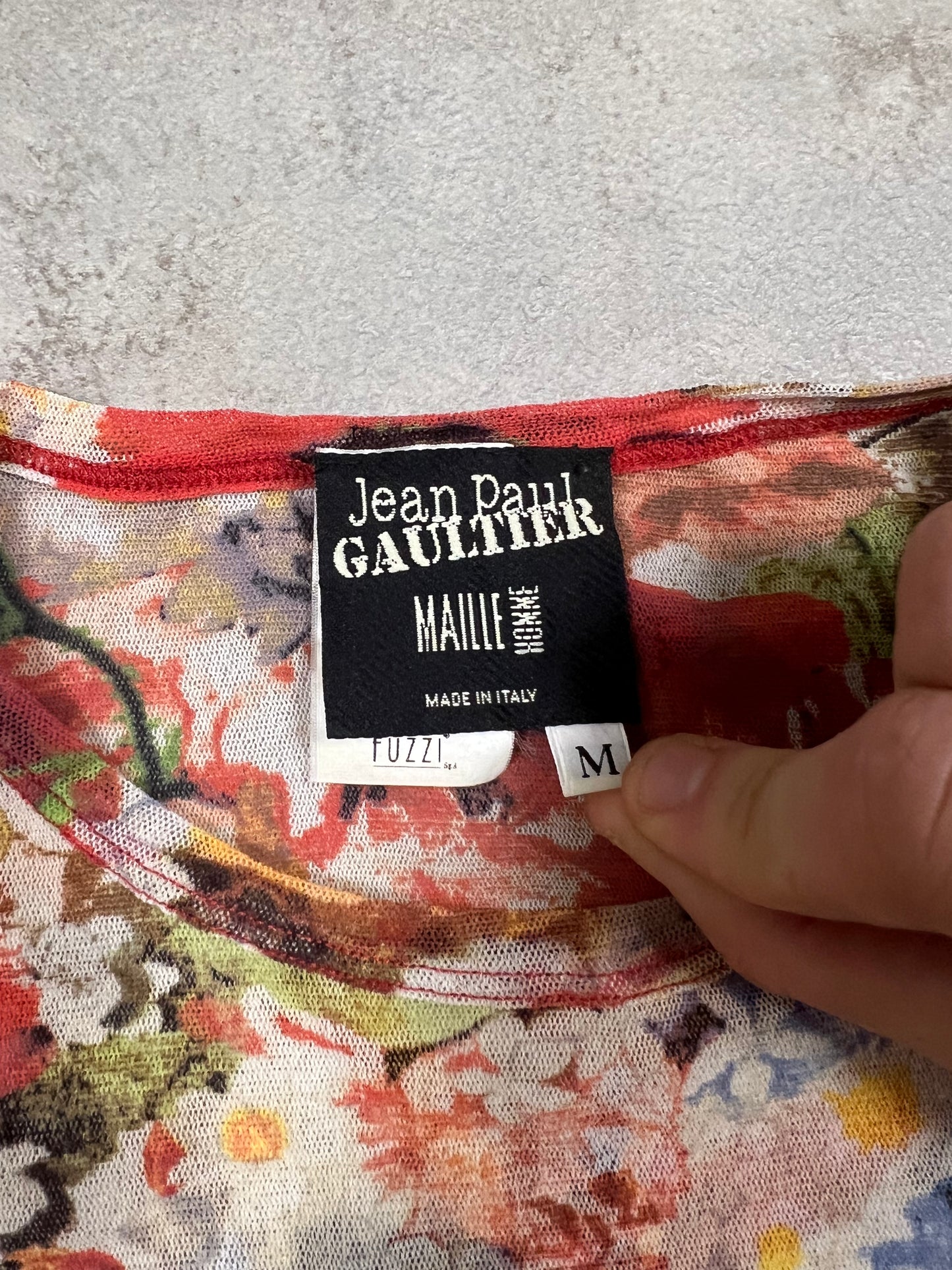 Top Estampado Mesh Vintage Jean Paul Gaultier 00’s - M