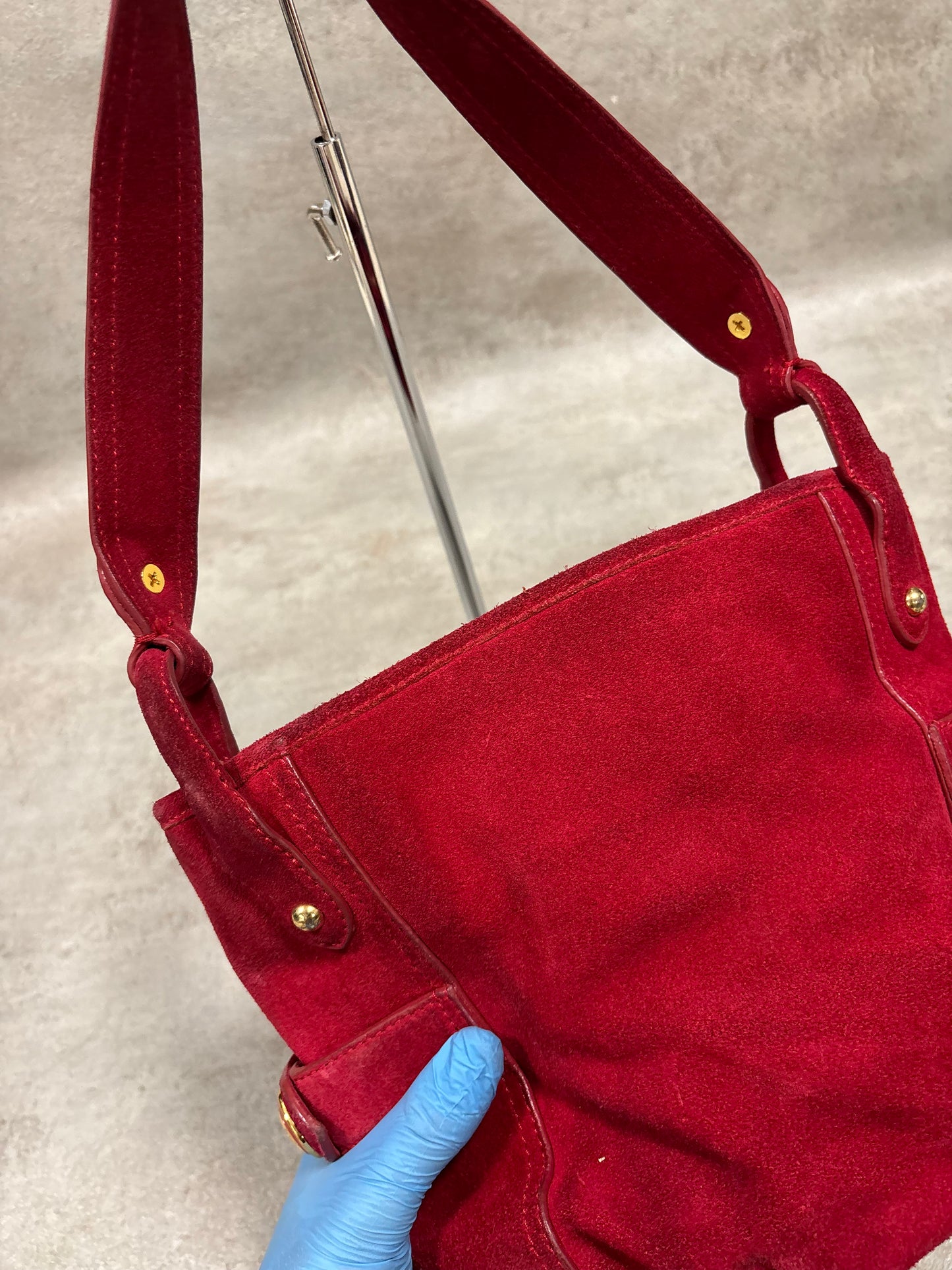 Bolso Hombro ‘Suede’ Gianfranco Ferré 00s Vintage