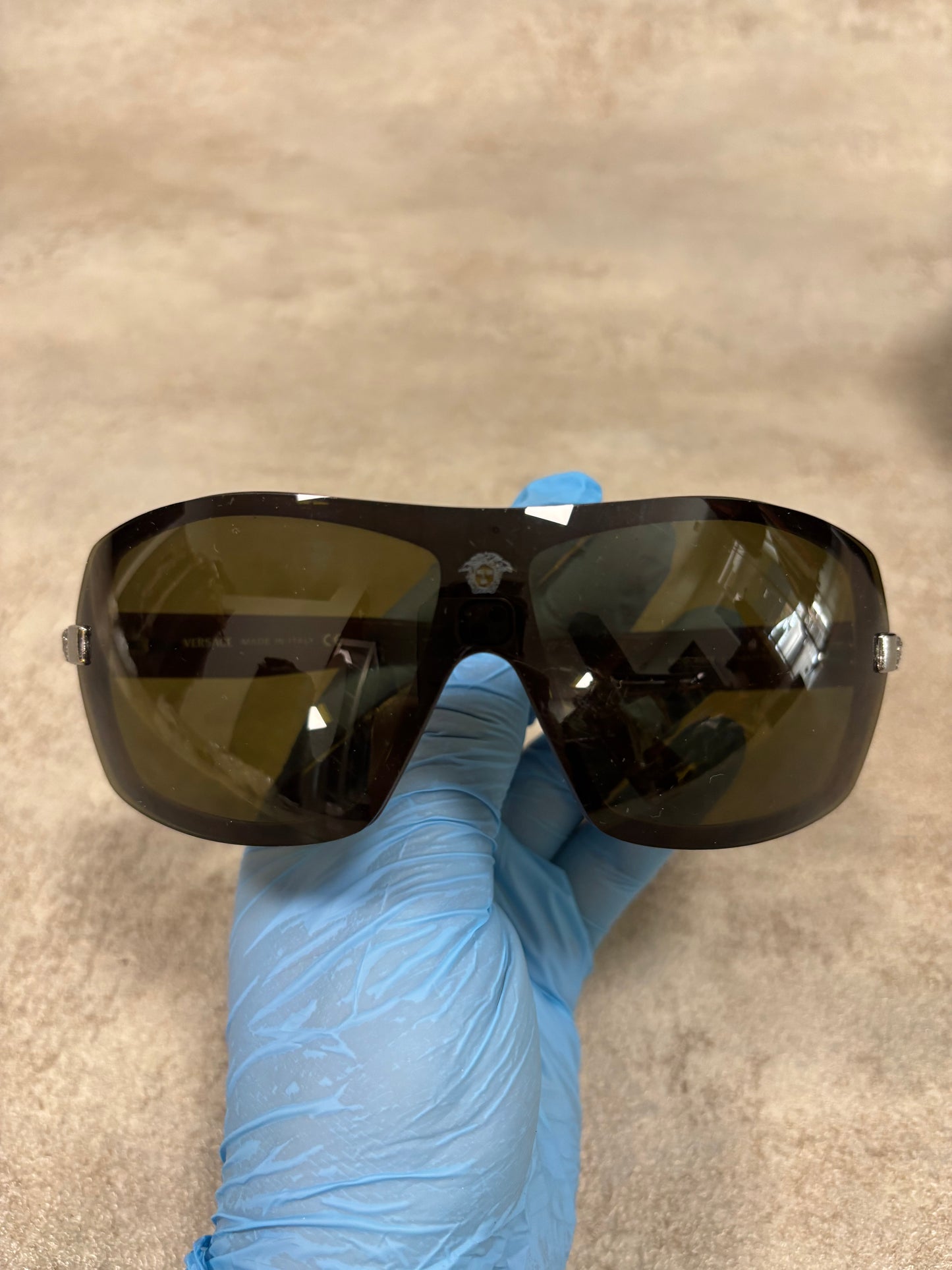 Gafas ‘Máscara Medusa’ Cristal Intercambiable Versace 00s Vintage