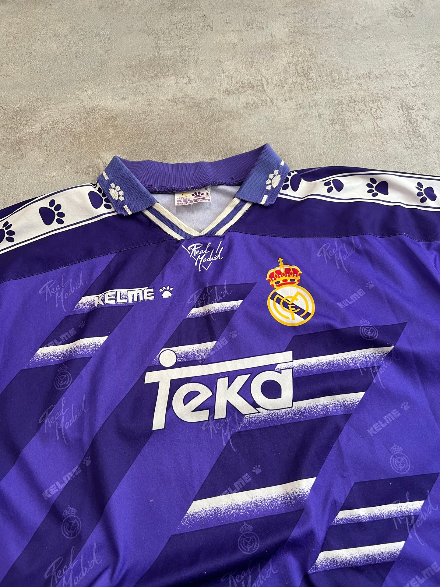 Camiseta Fútbol Vintage Kelme Real Madrid 1994-96 Away Kit - S