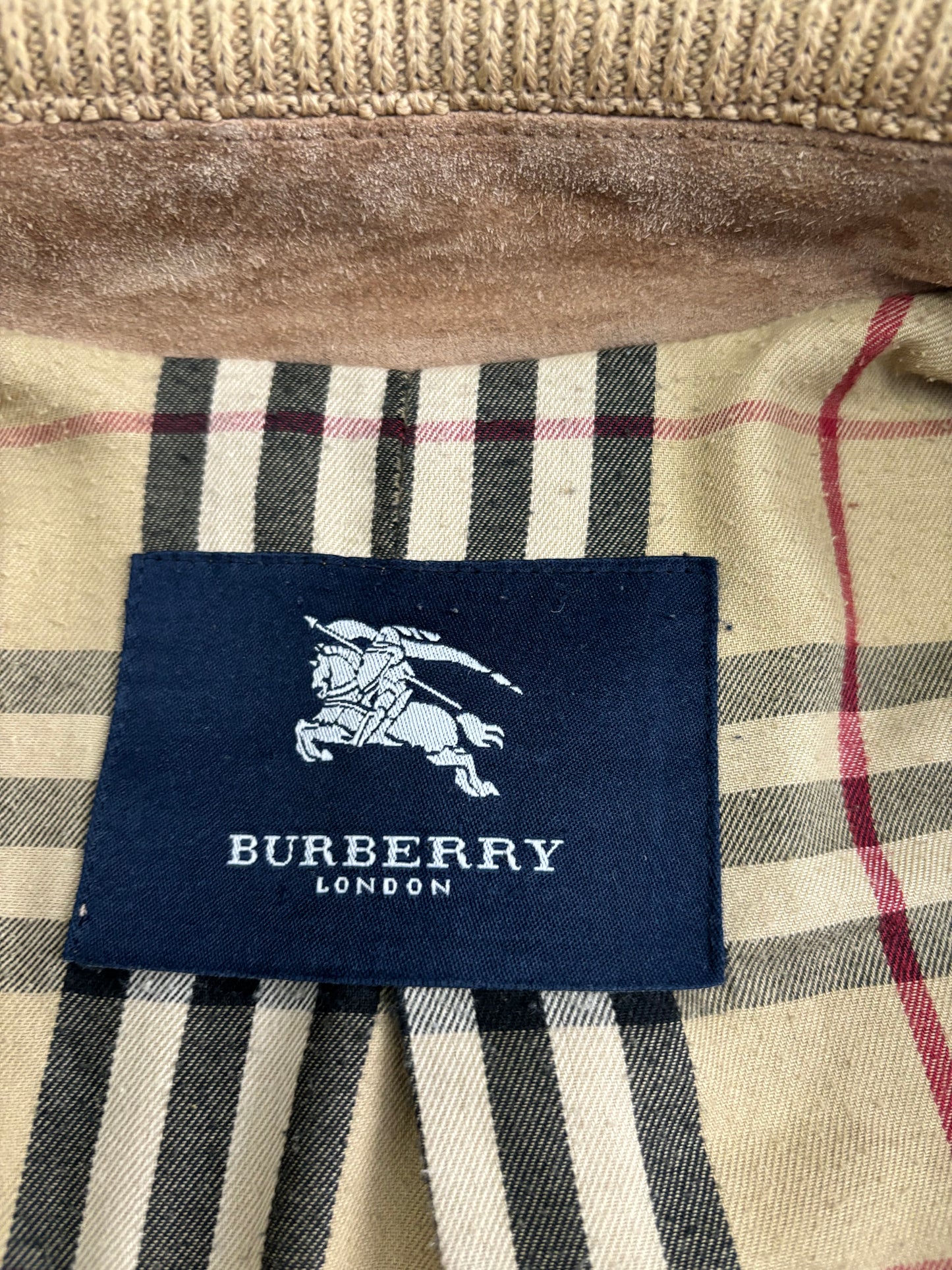 Burberry 80's Vintage Suede Coat - M