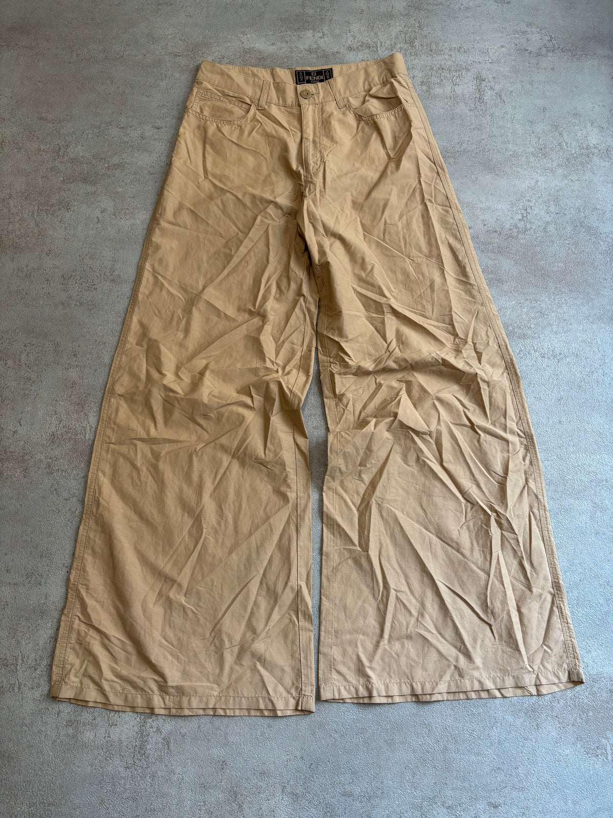 Pantalones ‘Wide Leg’ Campana Fendi 00s Vintage - S
