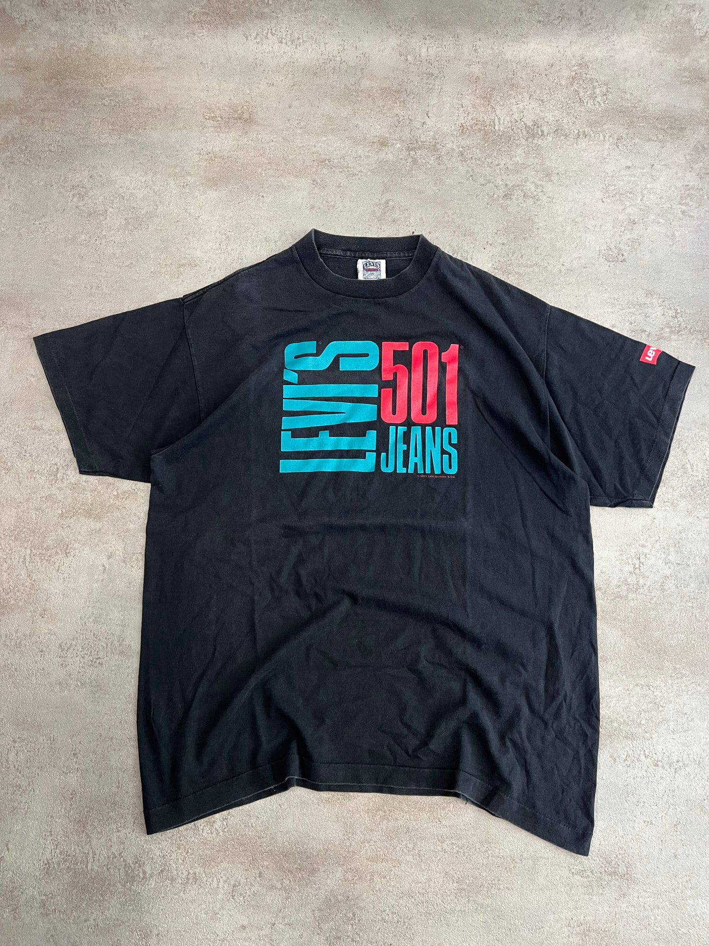 Camiseta Vintage Levi’s 501 1991 Single Stitch - M