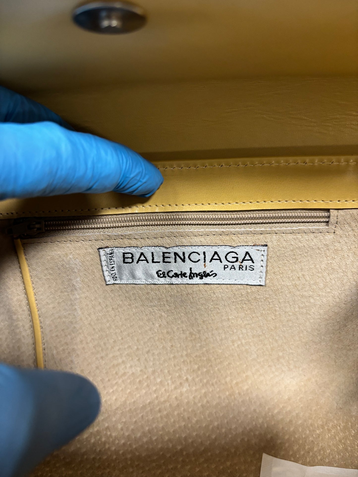 Bolso Cuero Hombro Estructura Balenciaga Paris 90s Vintage