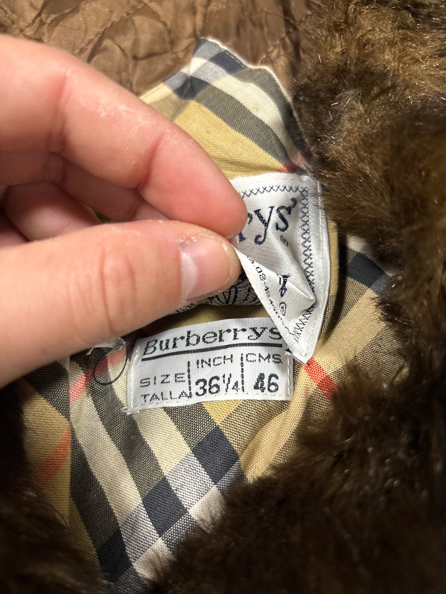 Gabardina Pelo ‘Soint New’ Burberry 90s Vintage - L