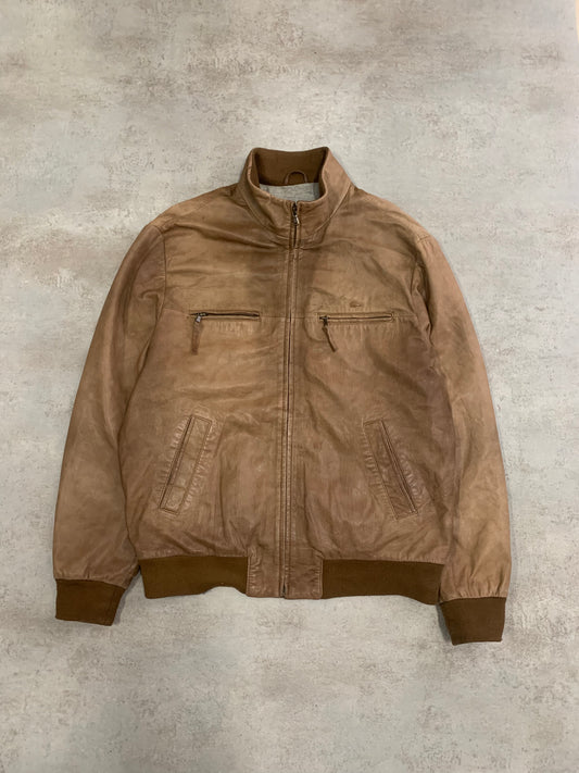 Vintage Lacoste Leather Jacket -L