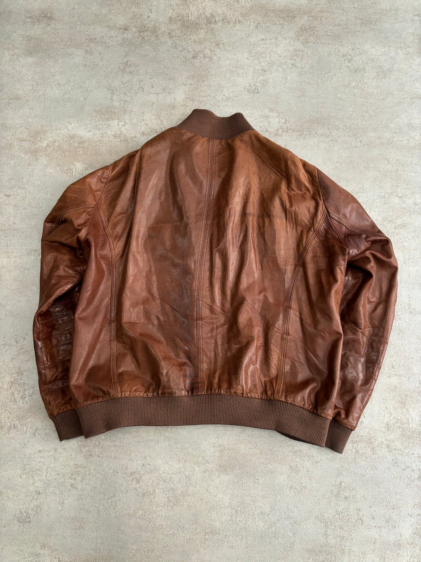 Peuterey Vintage Leather Jacket - L