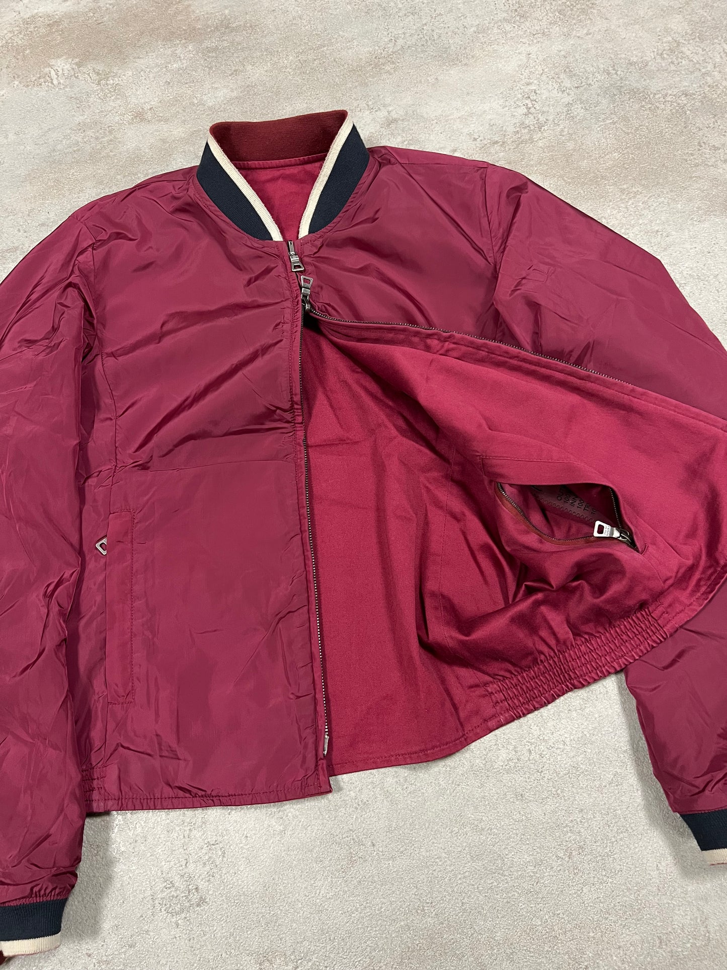 Chaqueta Bomber Reversible Vintage Prada Challenge 2003 - S