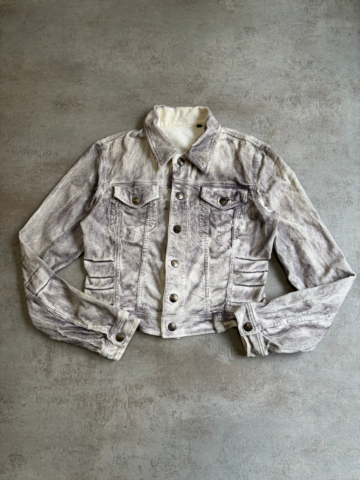 Chaqueta Pana ‘Full Print’ Just Cavalli 00s Vintage - S
