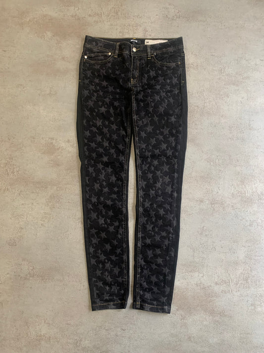 Pantalones Skinny Vintage Just Cavalli Y2k Double Texture - S