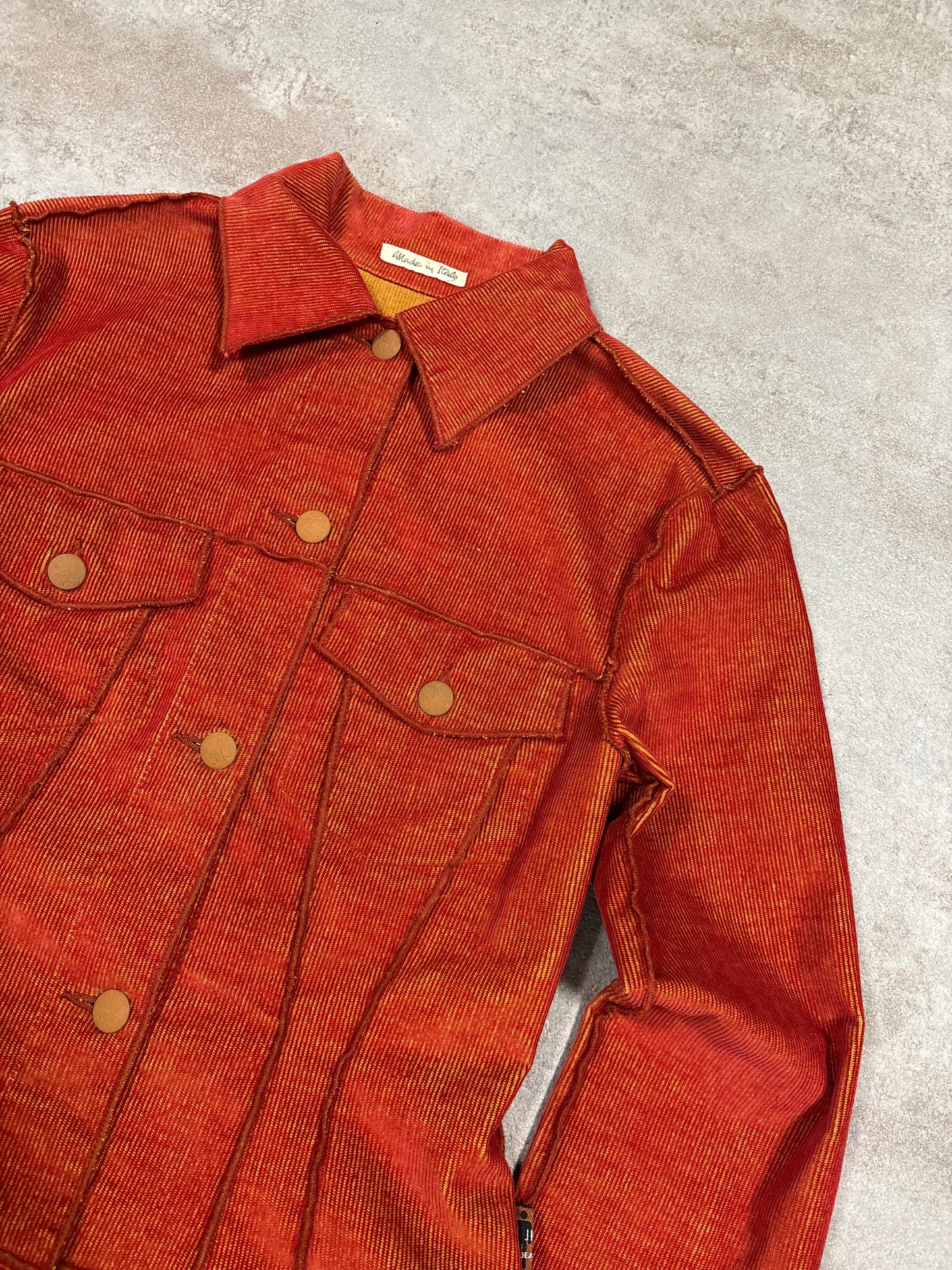 Conjunto Pana Irisdescente Jean Paul Gaultier 90s Vintage - S