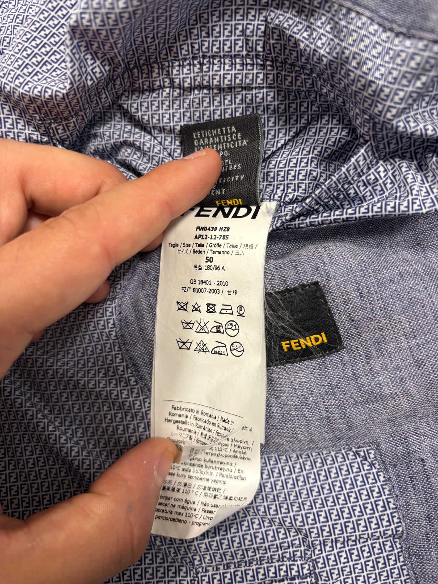 Chaqueta Técnica Panelada Fendi ‘Monogram Doble F’ 00s Vintage - M