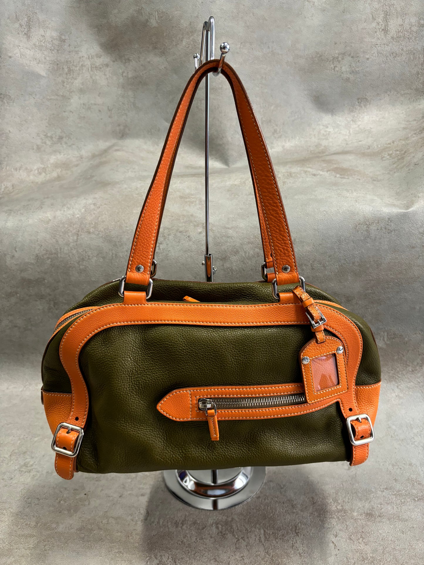 Bolso Cuero ‘Bowling’ Prada 00s Vintage