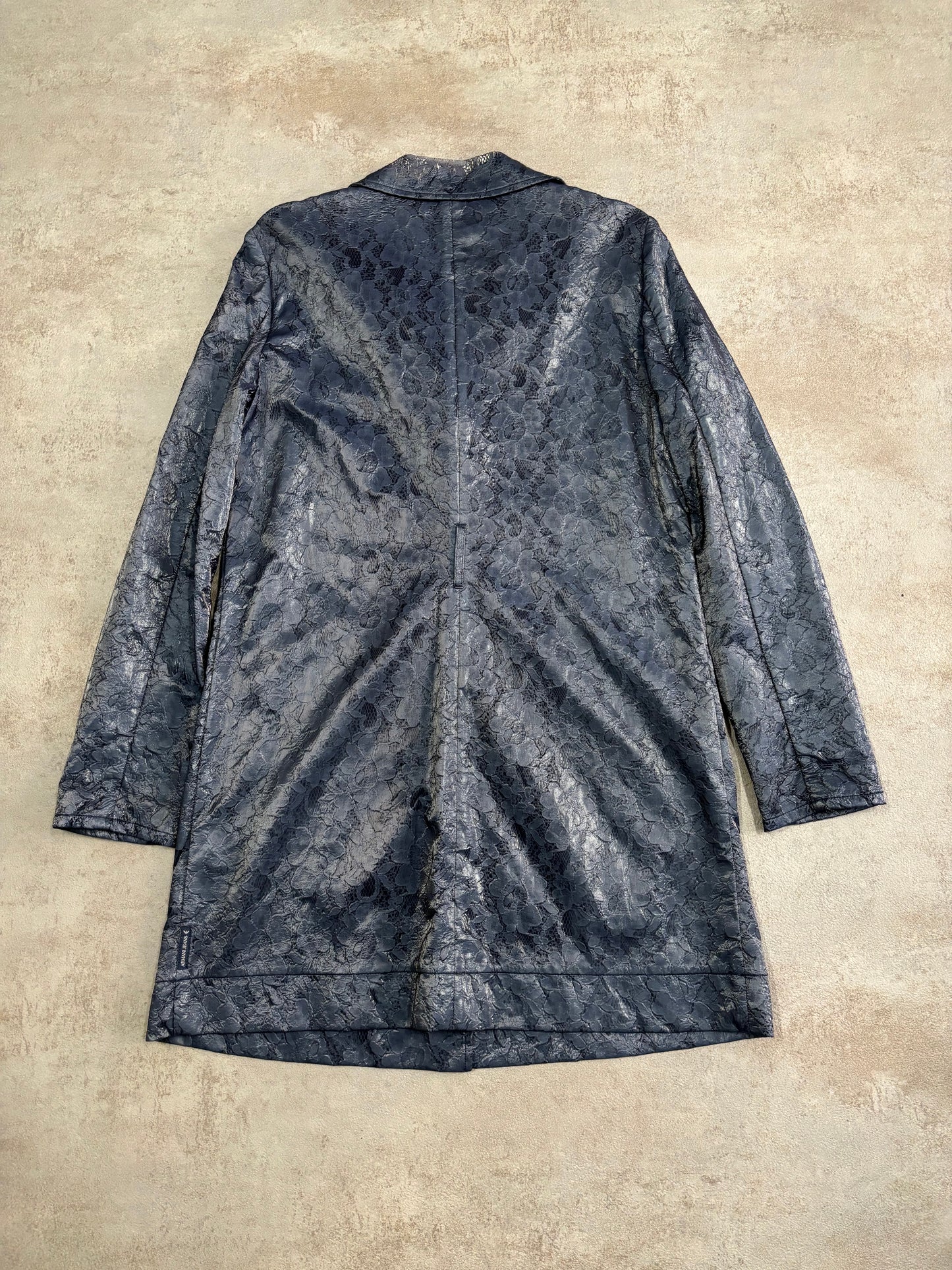 Armani Jeans 00s Vintage Long Lingerie Coat - M