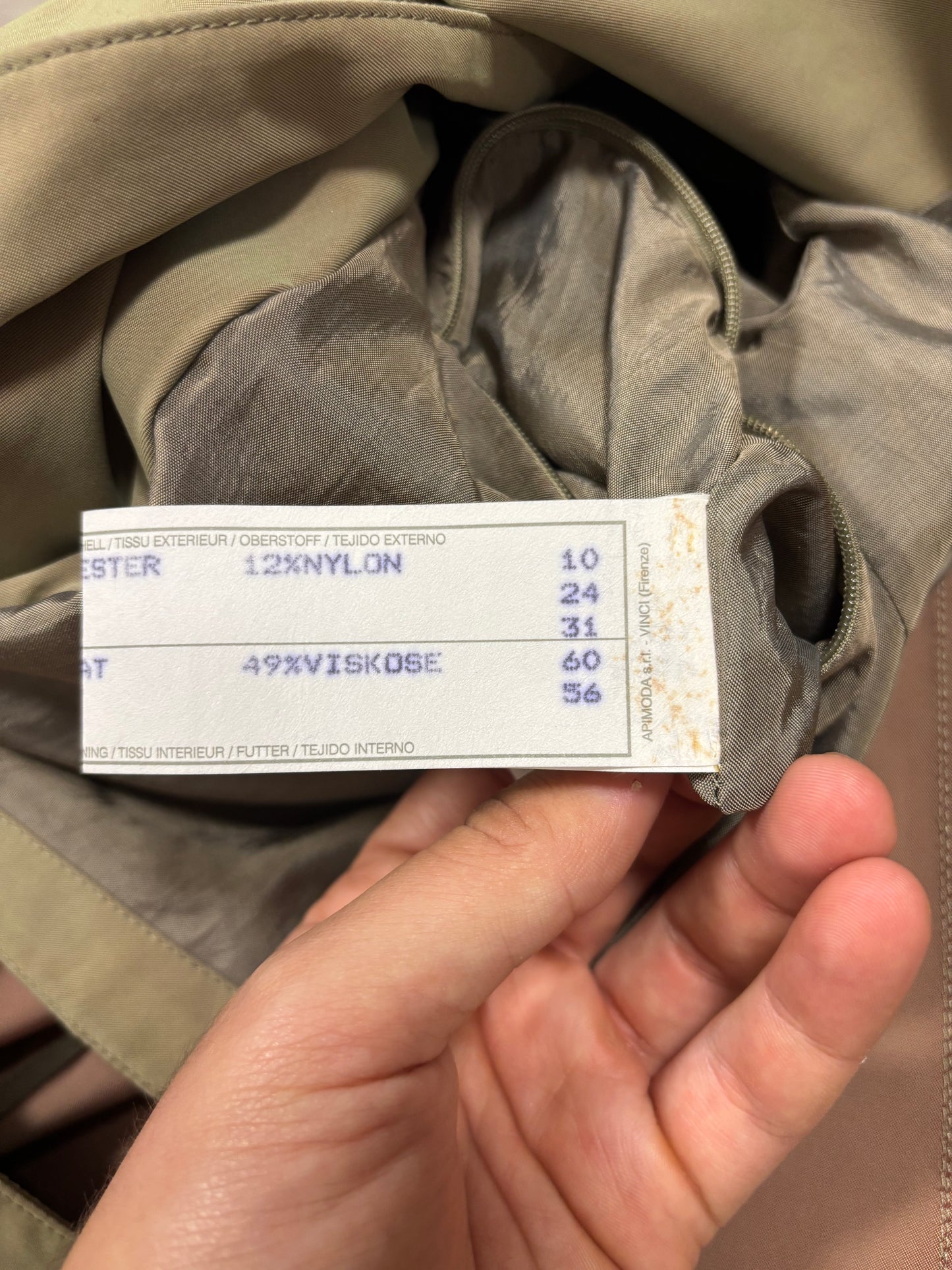 Gabardina Shiny Armani Collezioni 90s Vintage - M