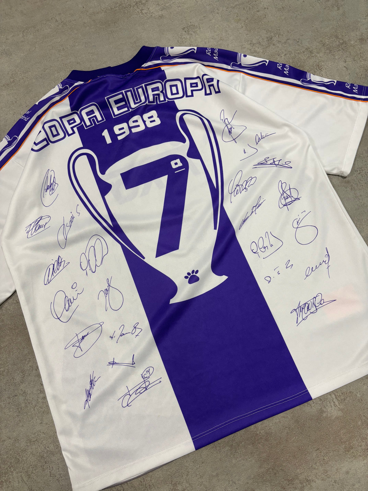 Camiseta Kelme Real Madrid Campeón de Europa 7tma 1998 Vintage - XL