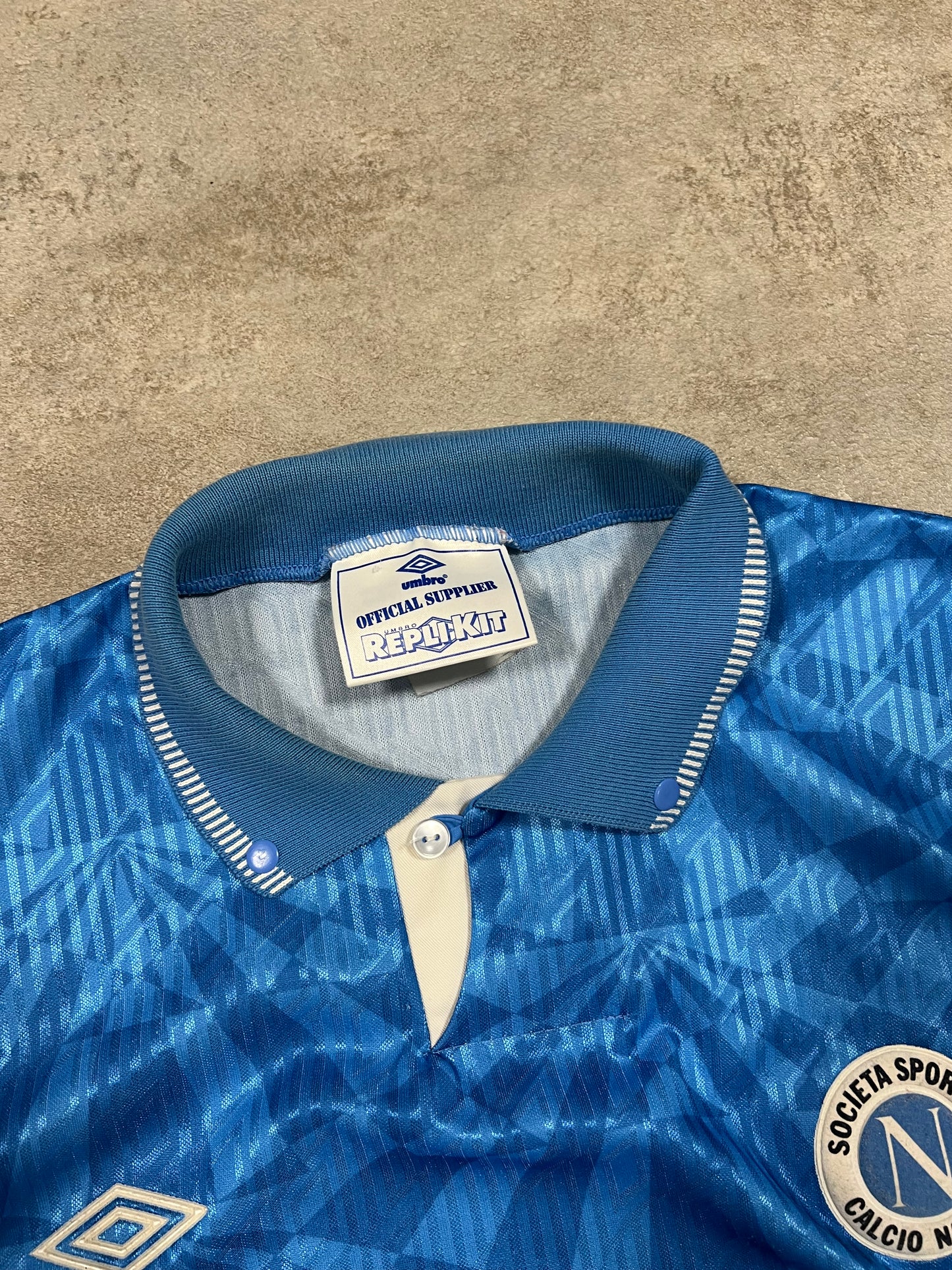 Camiseta Vintage Umbro Nápoles 1991-93 Kit - L
