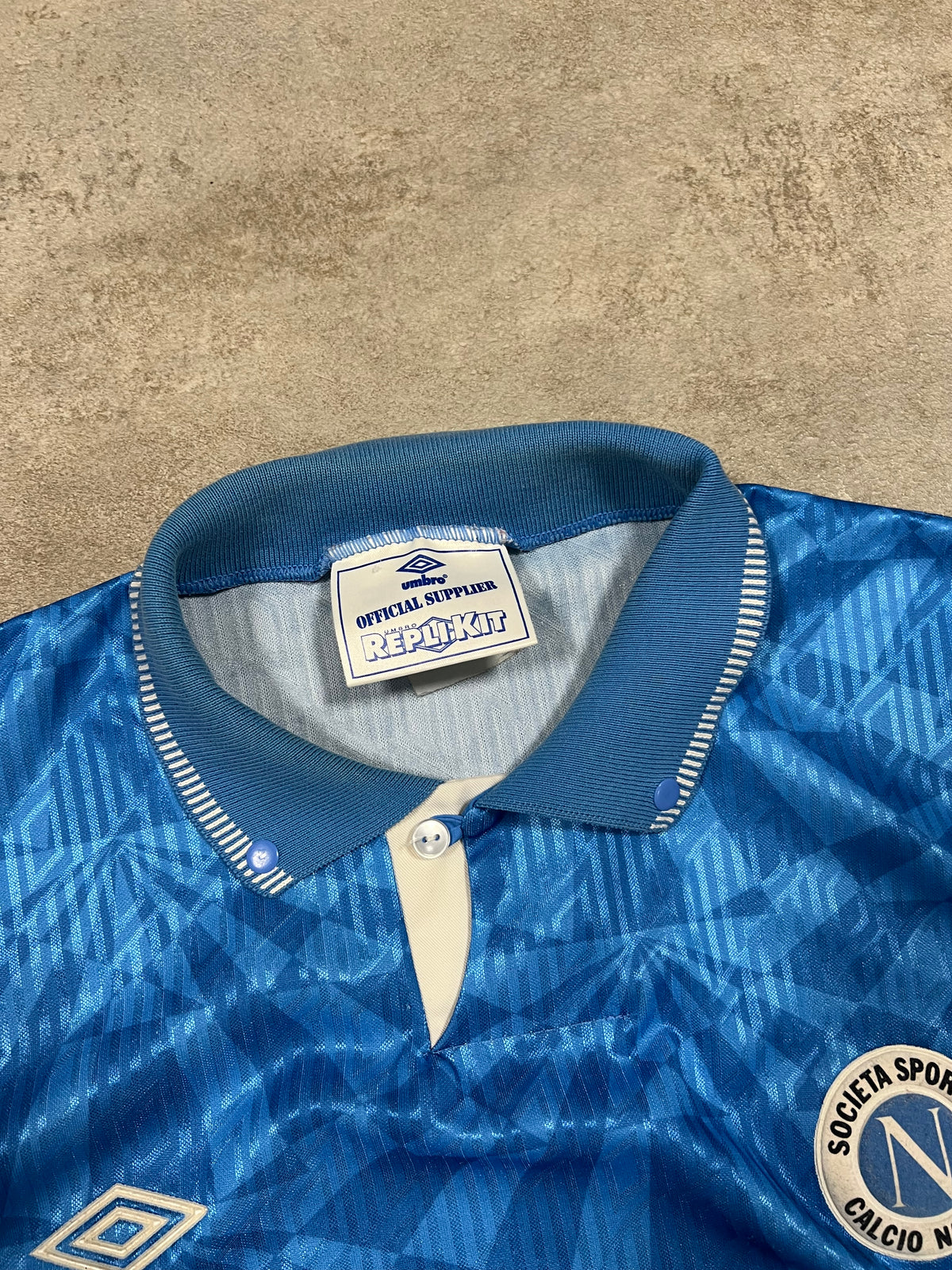 Camiseta Vintage Umbro Nápoles 1991-93 Kit - L