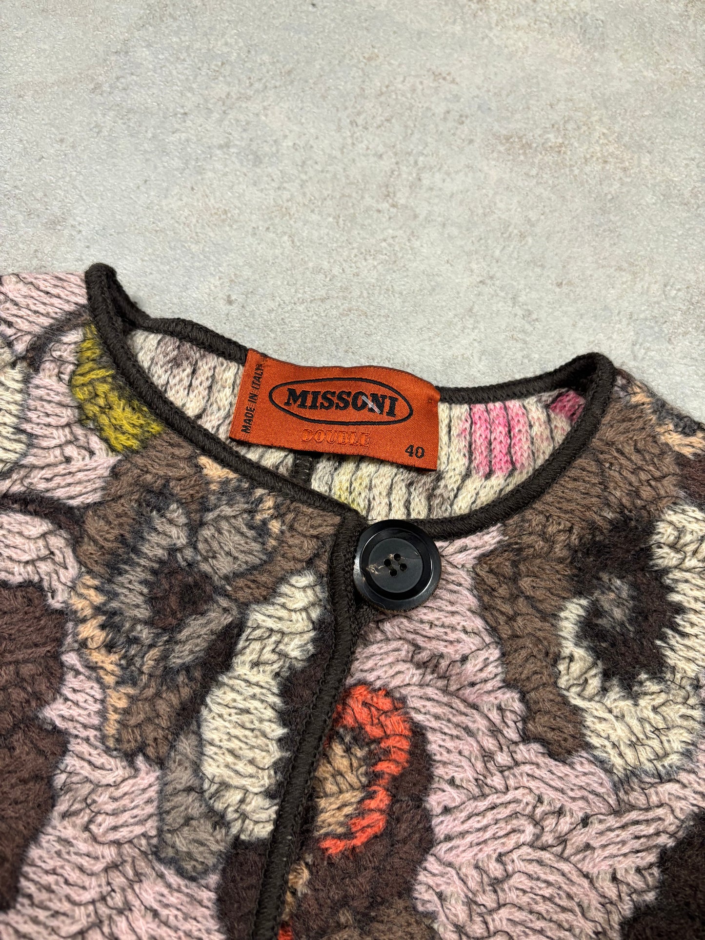 Jersey Cardigan Doble Abotonado Missoni ‘Double’ 00s Vintage - M
