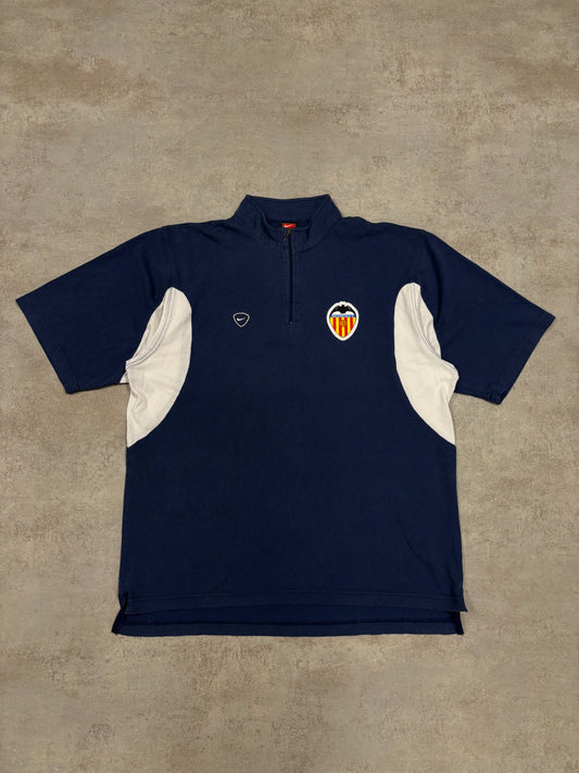 Camiseta Half Zip Valencia 2000/01 Vintage - XL